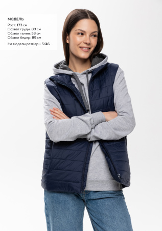 Темно-синий ультралёгкий жилет арт. 87, 100% нейлон, оптом | Мерч, униформа и текстиль для бизнеса photo-2