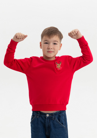 Свитшот детский STAN футер без начёса, 260, 63J, Красный (14) | Мерч, униформа и текстиль для бизнеса photo-12