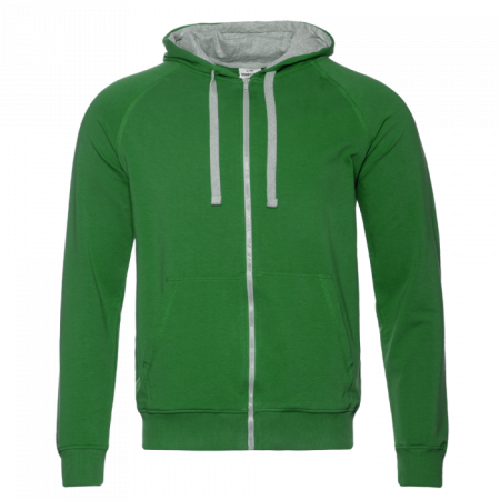 Толстовка мужская STAN с капюшоном на молнии футер без начёса 260, 61, Зелёный (30) | Мерч, униформа и текстиль для бизнеса photo-0