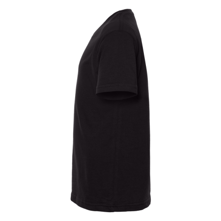 Чёрная детская футболка арт. 06U оверсайз кроя из 100% хлопка, 140 гр/м2, оптом | Мерч, униформа и текстиль для бизнеса photo-2