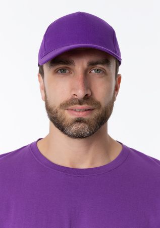 Фиолетовая футболка арт. 02 прямого кроя из 100% хлопка, 160 гр/м2, оптом | Мерч, униформа и текстиль для бизнеса  photo-12