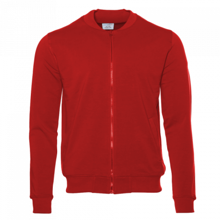 Красная толстовка STAN арт. 65N на молнии, 78% хлопок, 17% полиэстер, 5% эластан, 245 гр/м2 | Мерч, униформа и текстиль для бизнеса photo-0