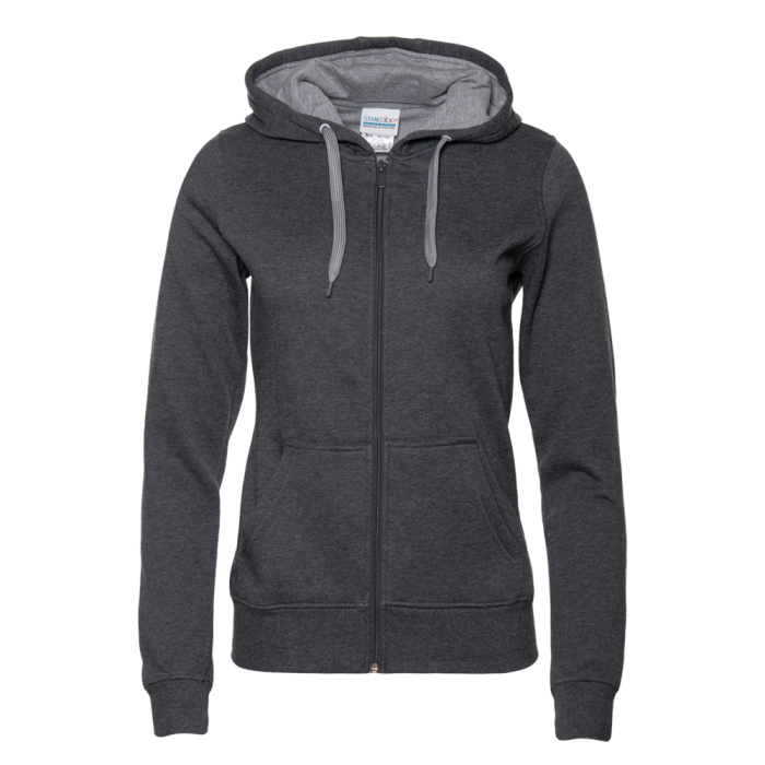 Женская темно-серая толстовка STAN арт. 17W, футер с начесом, 60% хлопок 40% полиэстер, 280 гр/м2 — оптом | Мерч, униформа и текстиль для бизнеса фото-0