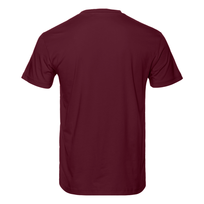 Бордовая футболка арт. 51 прямого кроя из 100% хлопка, 150 гр/м2, оптом | Мерч, униформа и текстиль для бизнеса  фото-1