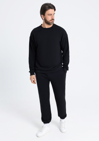 Свитшот унисекс STAN футер без начёса, 350, 96, Чёрный (20) | Мерч, униформа и текстиль для бизнеса photo-5