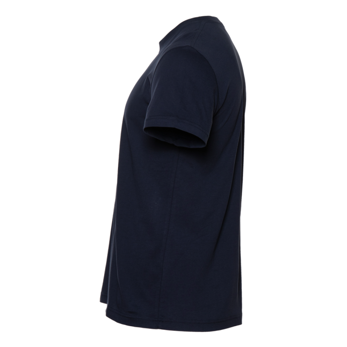 Тёмно-синяя футболка арт. 51 прямого кроя из 100% хлопка, 150 гр/м2, оптом | Мерч, униформа и текстиль для бизнеса  фото-3