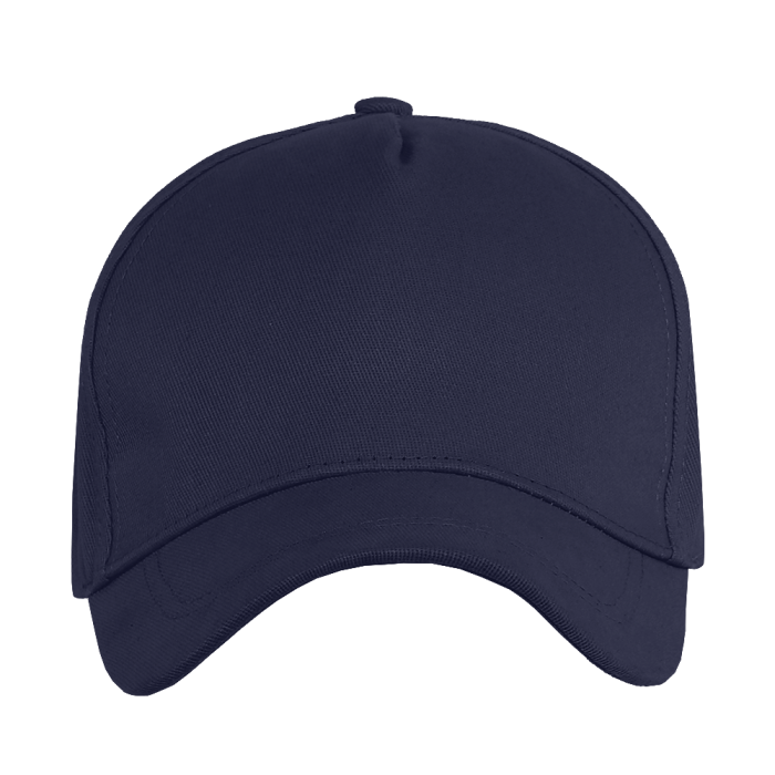 Темно-синяя бейсболка 5 клиньев из 100% хлопка, оптом | Мерч, униформа и текстиль для бизнеса  фото-1