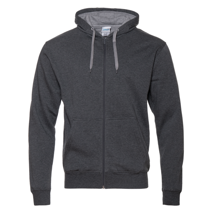 Толстовка  мужская STAN с капюшоном на молнии  футер с начёсом 280, 17,Тёмный меланж (60) | Мерч, униформа и текстиль для бизнеса фото-0