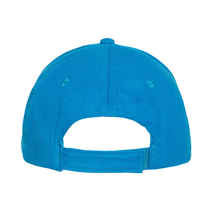 Лазурная бейсболка арт. 10L, 5 клиньев из 100% хлопка, 150 гр/м2, оптом | Мерч, униформа и текстиль для бизнеса  фото-4