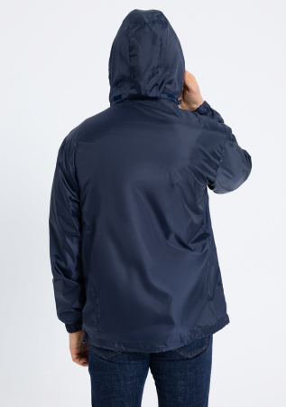 Темно-синяя однотонная утепленная ветровка арт. 60, 100% полиэстер, Dewspo 210T | Мерч, униформа и текстиль для бизнеса photo-6