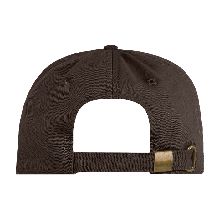 Темно-шоколадная бейсболка арт. 12, 5 клиньев из 100% хлопка, 260 гр/м2, оптом | Мерч, униформа и текстиль для бизнеса  фото-3